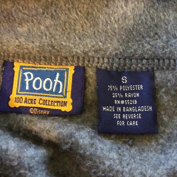 Disney Eeyore soft zip pullover fleece sweater - Picture 5 of 6